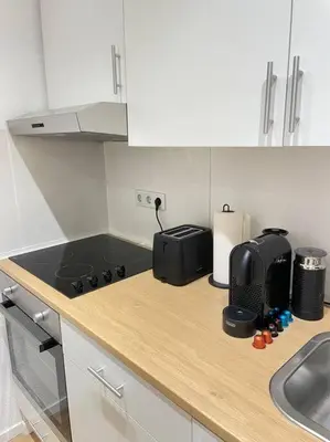 Küche/Küchenzeile in der Unterkunft Moderne Wohnung in Unna Mitte
