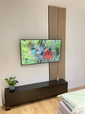 TV/Unterhaltungsangebot in der Unterkunft Moderne Wohnung in Unna Mitte