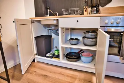 Küche/Küchenzeile in der Unterkunft Apartment im Herzen Bochums (1km zum Hauptbahnhof)