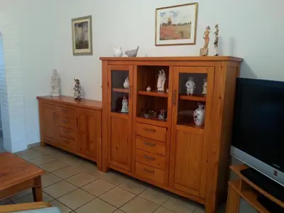 TV/Unterhaltungsangebot in der Unterkunft Ferienwohnung Bottrop Radetzki
