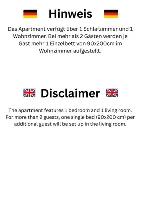 Ein Zertifikat, Auszeichnung, Logo oder anderes Dokument, das in der Unterkunft Deluxe Apartment Bochum 1 BEDROOM ausgestellt ist
