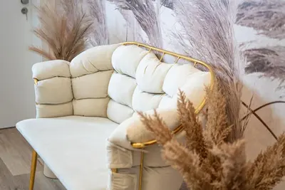 Ein Sitzbereich in der Unterkunft Boutique Apartment 4 Oberhausen