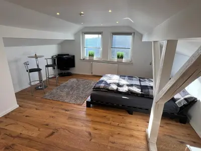 Ein Bett oder Betten in einem Zimmer der Unterkunft Harkort Seeblick 1