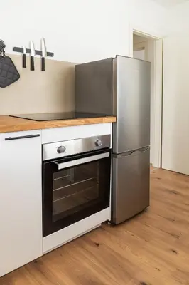 Küche/Küchenzeile in der Unterkunft Soulplace Studioapartment Herten