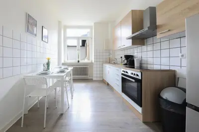 Küche/Küchenzeile in der Unterkunft City Apartment Hagen
