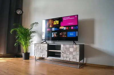 TV/Unterhaltungsangebot in der Unterkunft Moderne 3 Zimmer Wohnung
