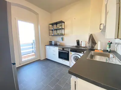 Küche/Küchenzeile in der Unterkunft Gemütliches Apartment Remscheid