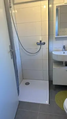 Ein Badezimmer in der Unterkunft Adel Kaldekirche