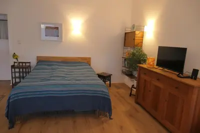 Ein Bett oder Betten in einem Zimmer der Unterkunft Apartment Wedau
