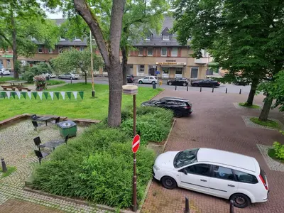 Ein Garten an der Unterkunft Apartment Wedau