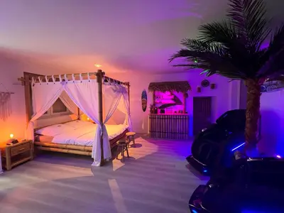 Ein Bett oder Betten in einem Zimmer der Unterkunft Relax-Suite