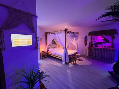 Ein Bett oder Betten in einem Zimmer der Unterkunft Relax-Suite