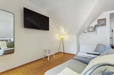 TV/Unterhaltungsangebot in der Unterkunft Gemütliche Fachwerkwohnung Zentrum Lüdinghausen