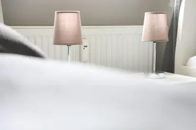 Ein Bett oder Betten in einem Zimmer der Unterkunft Apartment in Schwerte