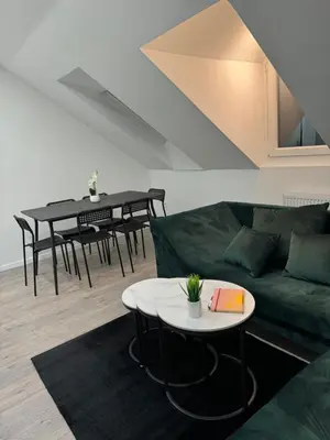 Ein Sitzbereich in der Unterkunft PARIS by D&J Apartment‘s Altenessen Nord