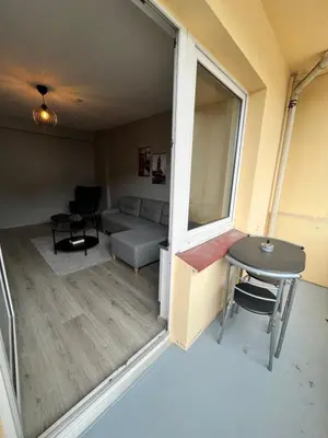 Ein Sitzbereich in der Unterkunft Apartment Central 10H 75qm Wi-Fi free Parking