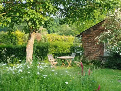Ein Garten an der Unterkunft Gerritz+Gäste