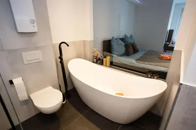 Ein Badezimmer in der Unterkunft Stilvolle Stadtwohnung