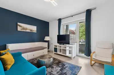 TV/Unterhaltungsangebot in der Unterkunft Flora furnished fair apartments