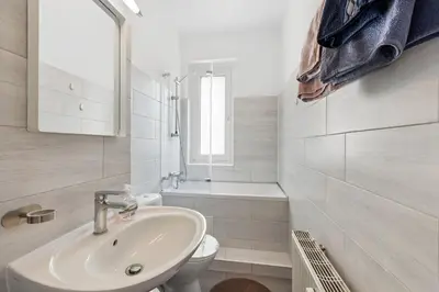 Ein Badezimmer in der Unterkunft Flora furnished fair apartments