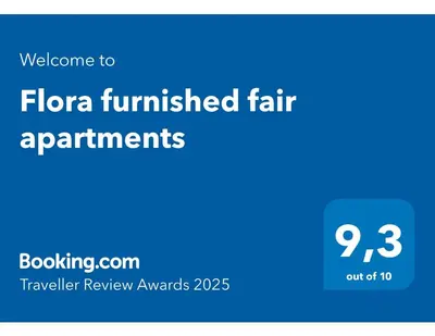 Grundriss der Unterkunft Flora furnished fair apartments