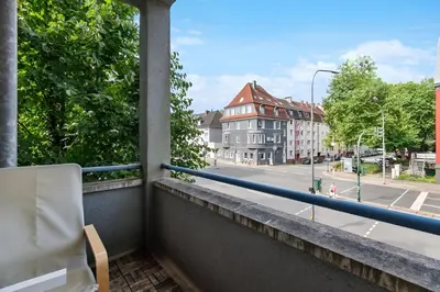 Ein Balkon oder eine Terrasse in der Unterkunft Flora furnished fair apartments