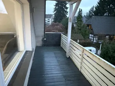 Ein Balkon oder eine Terrasse in der Unterkunft Beautiful Flat in Solingen