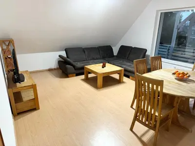 Ein Sitzbereich in der Unterkunft Beautiful Flat in Solingen