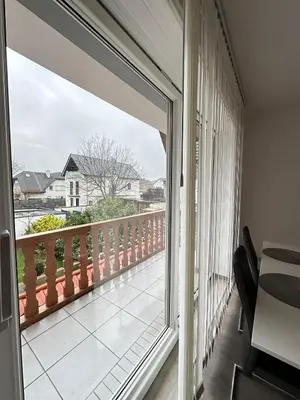 Ein Balkon oder eine Terrasse in der Unterkunft KM Apparts Wesel 3