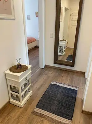 Ein Bett oder Betten in einem Zimmer der Unterkunft Wunderschöne Wohnung nähe Essen / Düsseldorf