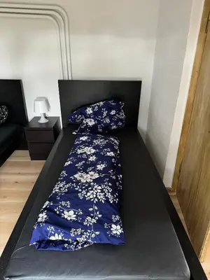 Ein Bett oder Betten in einem Zimmer der Unterkunft Schöne EG Wohnung mit TV, Wlan und Küche - Maria