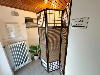 Grundriss der Unterkunft Quiet Garden-View Studio Apartment