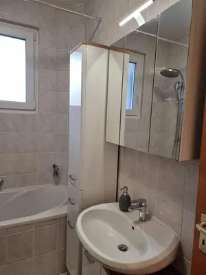 Ein Badezimmer in der Unterkunft Moderne Wohnung in Hagen