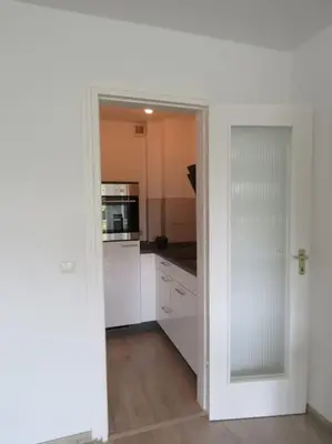 Küche/Küchenzeile in der Unterkunft Fewo Sonnenblick - Zentrumsnah und grün in Essen