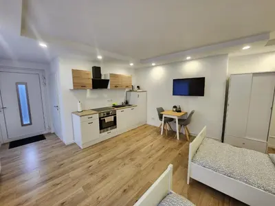 Küche/Küchenzeile in der Unterkunft Burgstadt Appartment -Ferienwohnung Altena - Breitenhagen