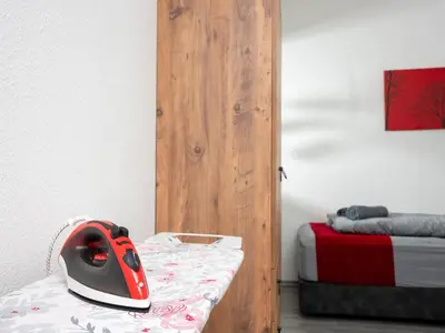Ein Sitzbereich in der Unterkunft Serviceroom24 - Space in Recklinghausen WLAN - Smart-TV - 24-7 Check-in und Küche