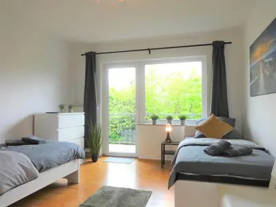 Grundriss der Unterkunft Helles Apartment mit Balkon für 5 Personen