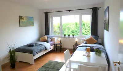 Grundriss der Unterkunft Helles Apartment mit Balkon für 5 Personen