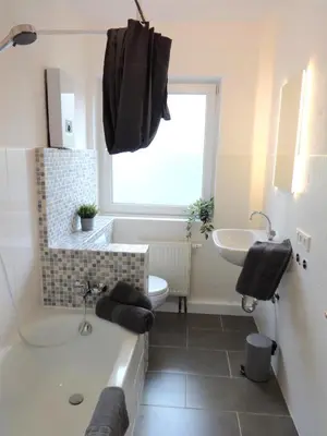 Grundriss der Unterkunft Helles Apartment mit Balkon für 5 Personen