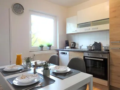 Grundriss der Unterkunft Helles Apartment mit Balkon für 5 Personen