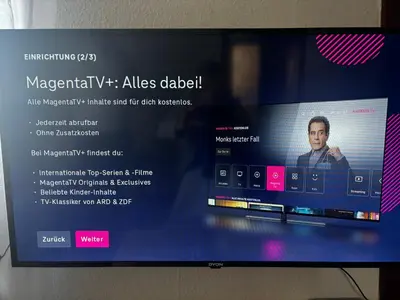 TV/Unterhaltungsangebot in der Unterkunft gemütliches Apartment in Marl - WG 1