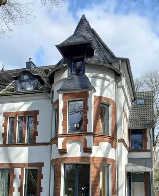 Das Gebäude in dem sich die Ferienwohnung befindet