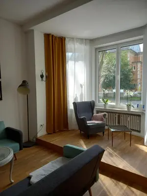 Ein Sitzbereich in der Unterkunft Grillo31 Erdgeschosswohnung