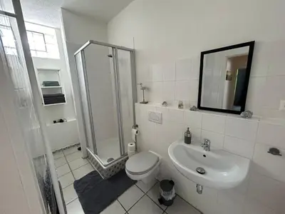Ein Badezimmer in der Unterkunft Ferienwohnung Obernahmer