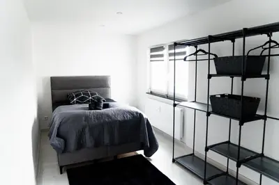 Ein Bett oder Betten in einem Zimmer der Unterkunft Ferienwohnung Hills
