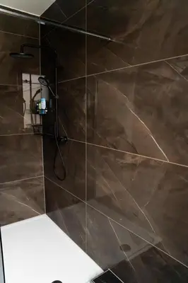 Ein Badezimmer in der Unterkunft Ferienwohnung Hills