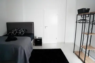 Ein Bett oder Betten in einem Zimmer der Unterkunft Ferienwohnung Hills