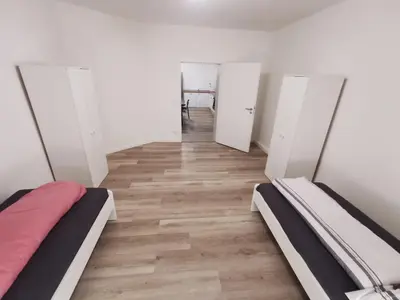 Ein Bett oder Betten in einem Zimmer der Unterkunft Modern Apartment Gelsenkirchen