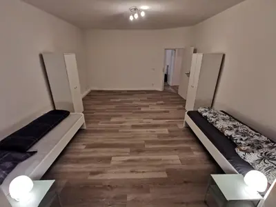 Ein Bett oder Betten in einem Zimmer der Unterkunft Modern Apartment Gelsenkirchen
