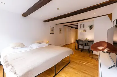 Ein Bett oder Betten in einem Zimmer der Unterkunft Fachwerk Boutique-Hotel 2